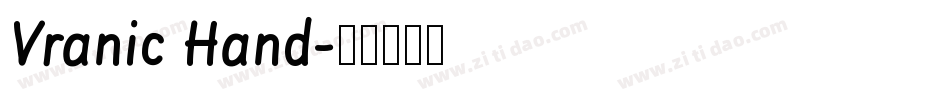 Vranic Hand字体转换